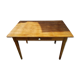 Old Farm Table - Wood Drawer Feet Compas Handle Vintage Porcelain
