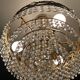 Vintage chandelier cascade of crystal and brass tassels