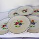6 flat plates vintage K-G Luneville model Mat 210337
