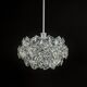 Small and Superb Pendant, Chrome and Crystal Glass by Kinkeldey, Germany, 1970