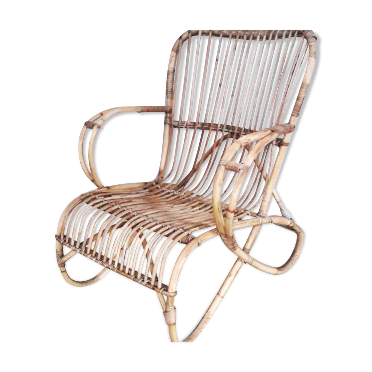 Rattan armchair