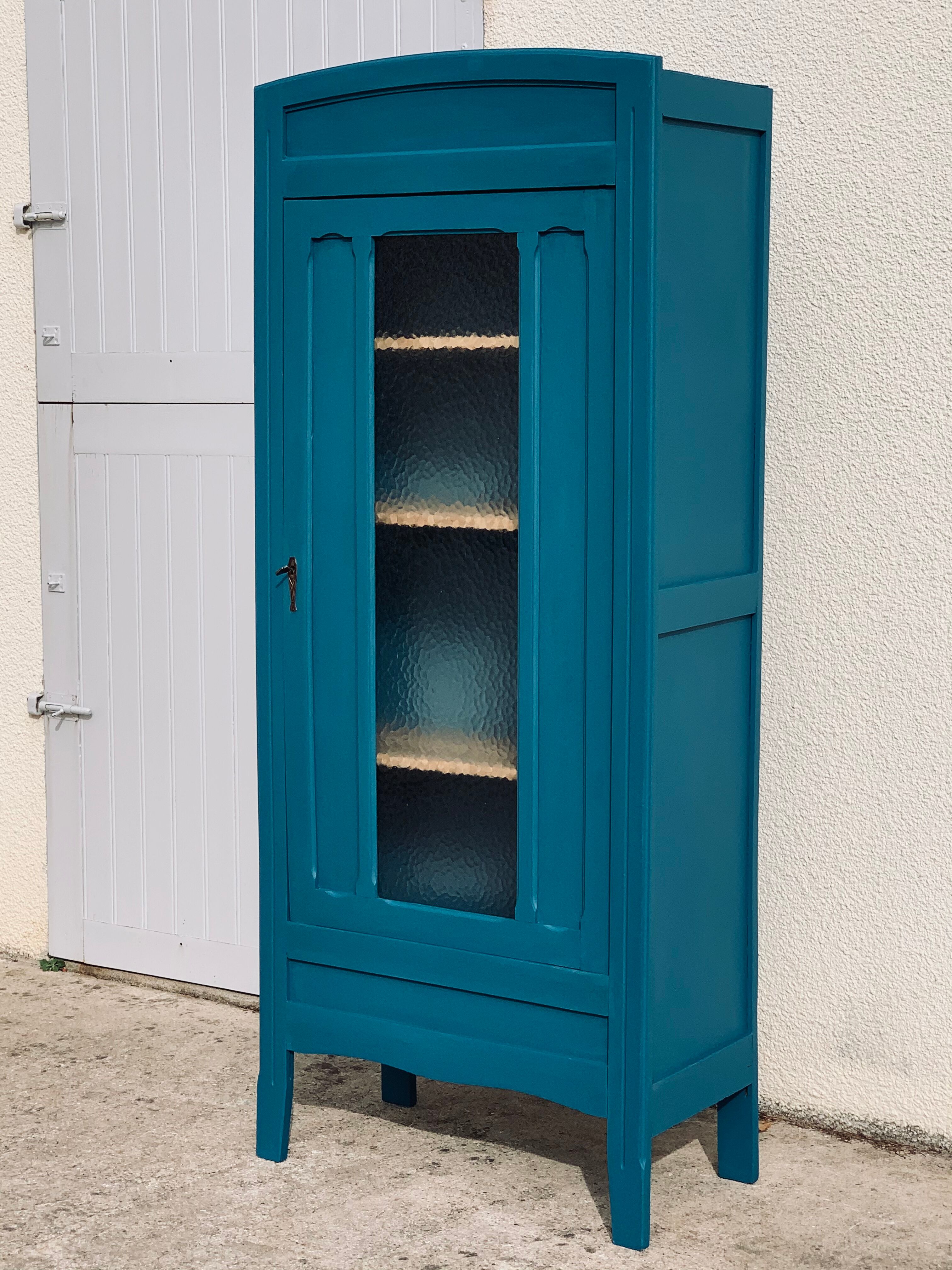 Glass-glazed Parisian wardrobe 1930