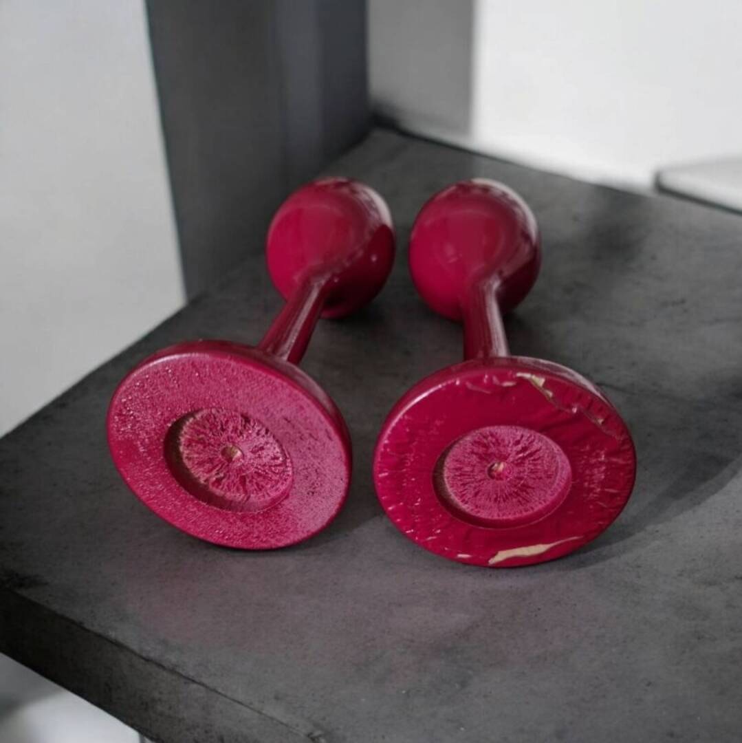 Set of 4 wooden egg cups