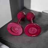 Set of 4 wooden egg cups