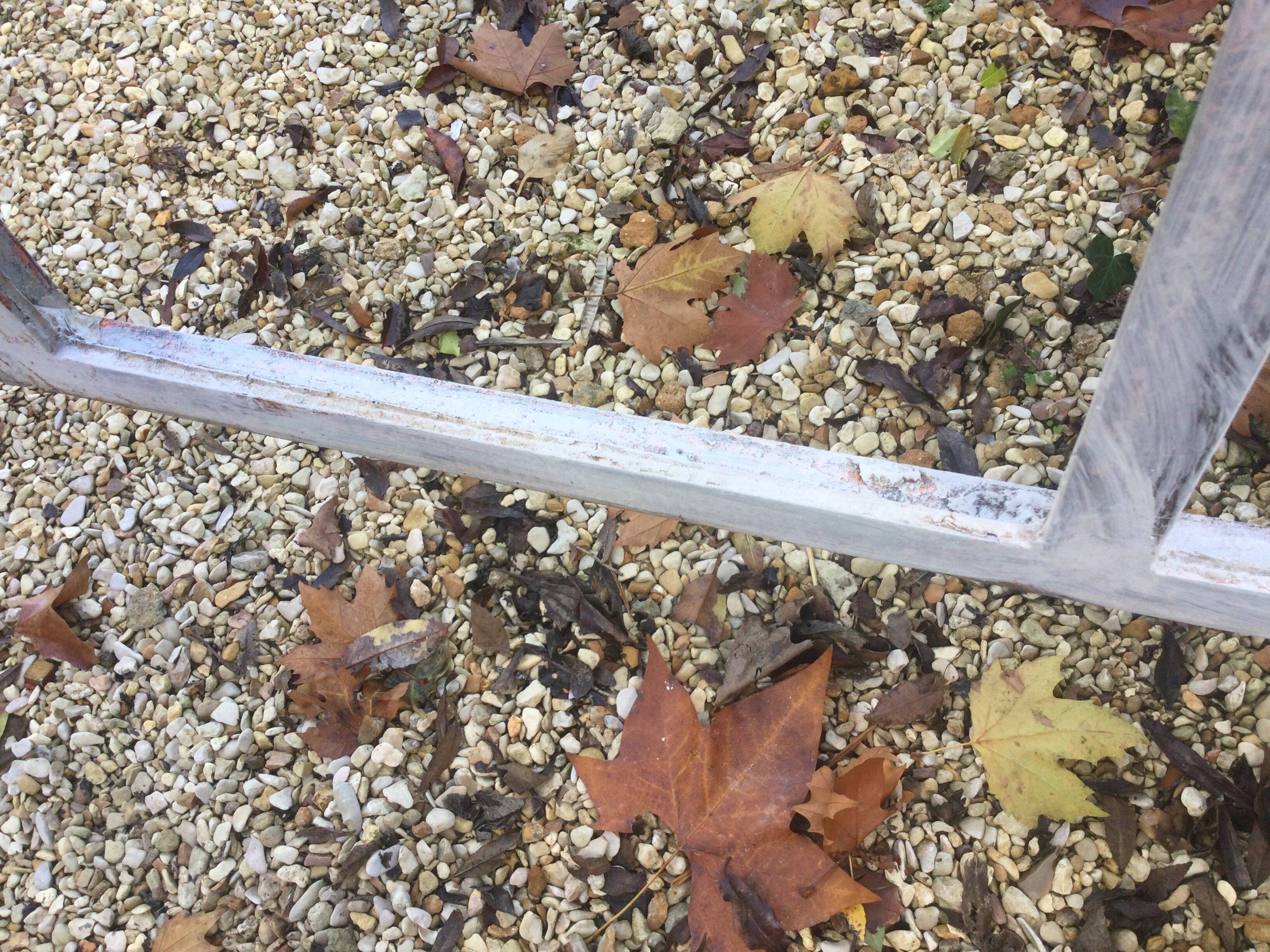 Old glass roof with door and window