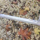 Old glass roof with door and window