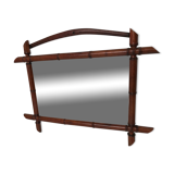 Vintage bamboo mirror