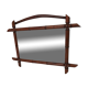 Vintage bamboo mirror