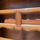 18th century - Bressan sideboard with elm burl clock