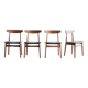 Dining chairs 'model 60' by Hennig Kjaernulf for Bruno Hansen, Denmark 1960
