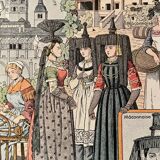 Old illustration on Franche Comté Burgundy (ethnography) - 1930