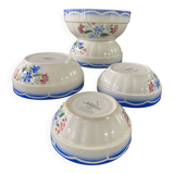 Set of 6 Digoin Sarreguemines "Elorn" salad bowls