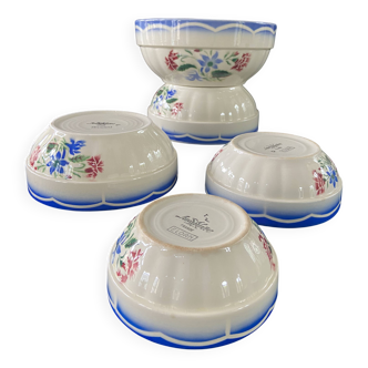 Set of 6 Digoin Sarreguemines "Elorn" salad bowls