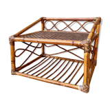 Rattan wall shelf
