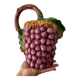 Pichet - carafe vintage en barbotine en forme de raisin