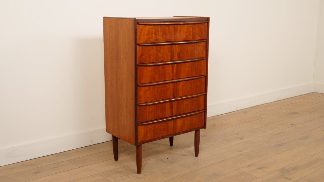 Vintage Danish chest of drawers | Teak | 6 drawers | 105 cm