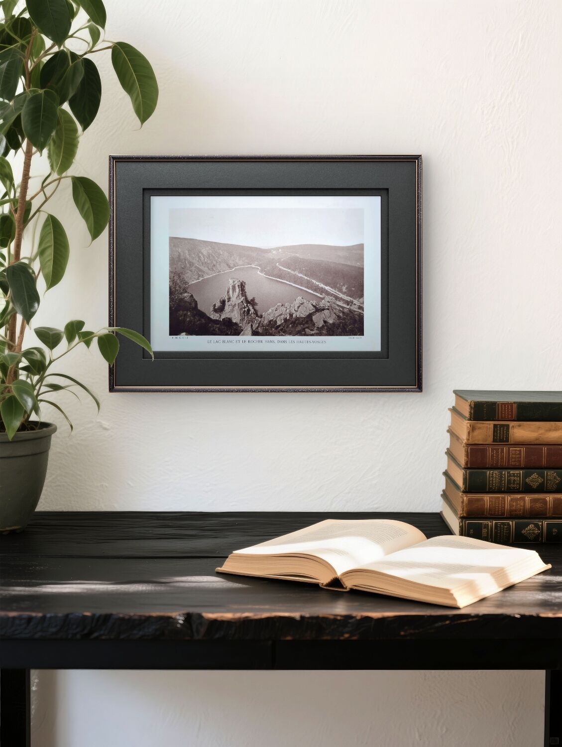 Lake Blanc, Hautes-Vosges, photo print from 1942.