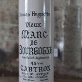 Bottle gré Marc de bourgnogne ancient writing
