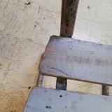 6 vintage garden chairs made of wood and metal