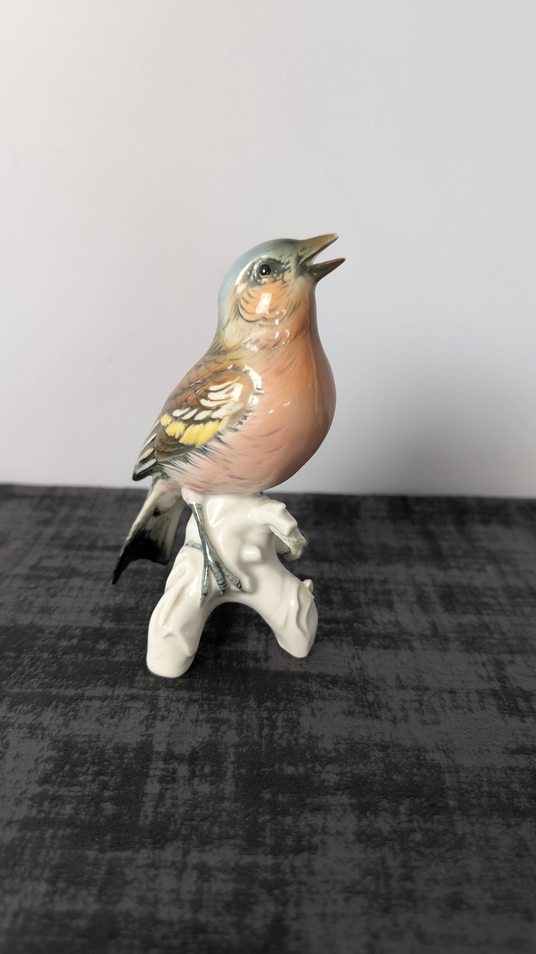 Pair of Karl Ens polychrome porcelain birds from Saxony
