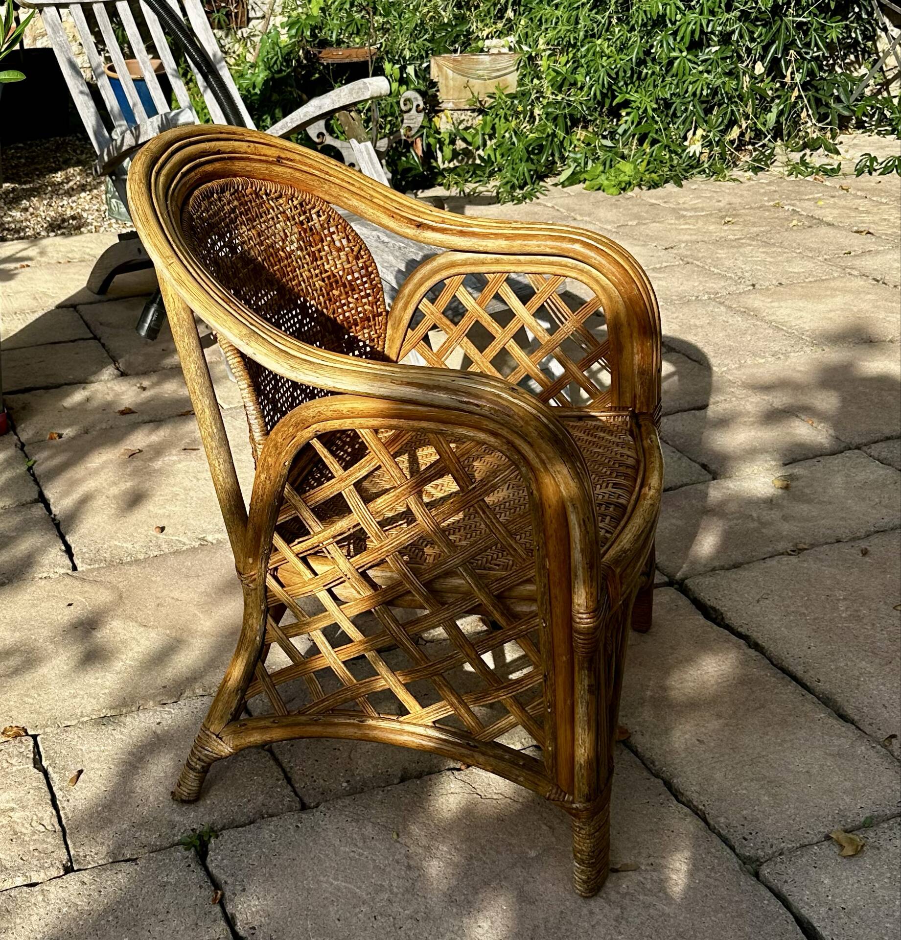 Fauteuil en osier