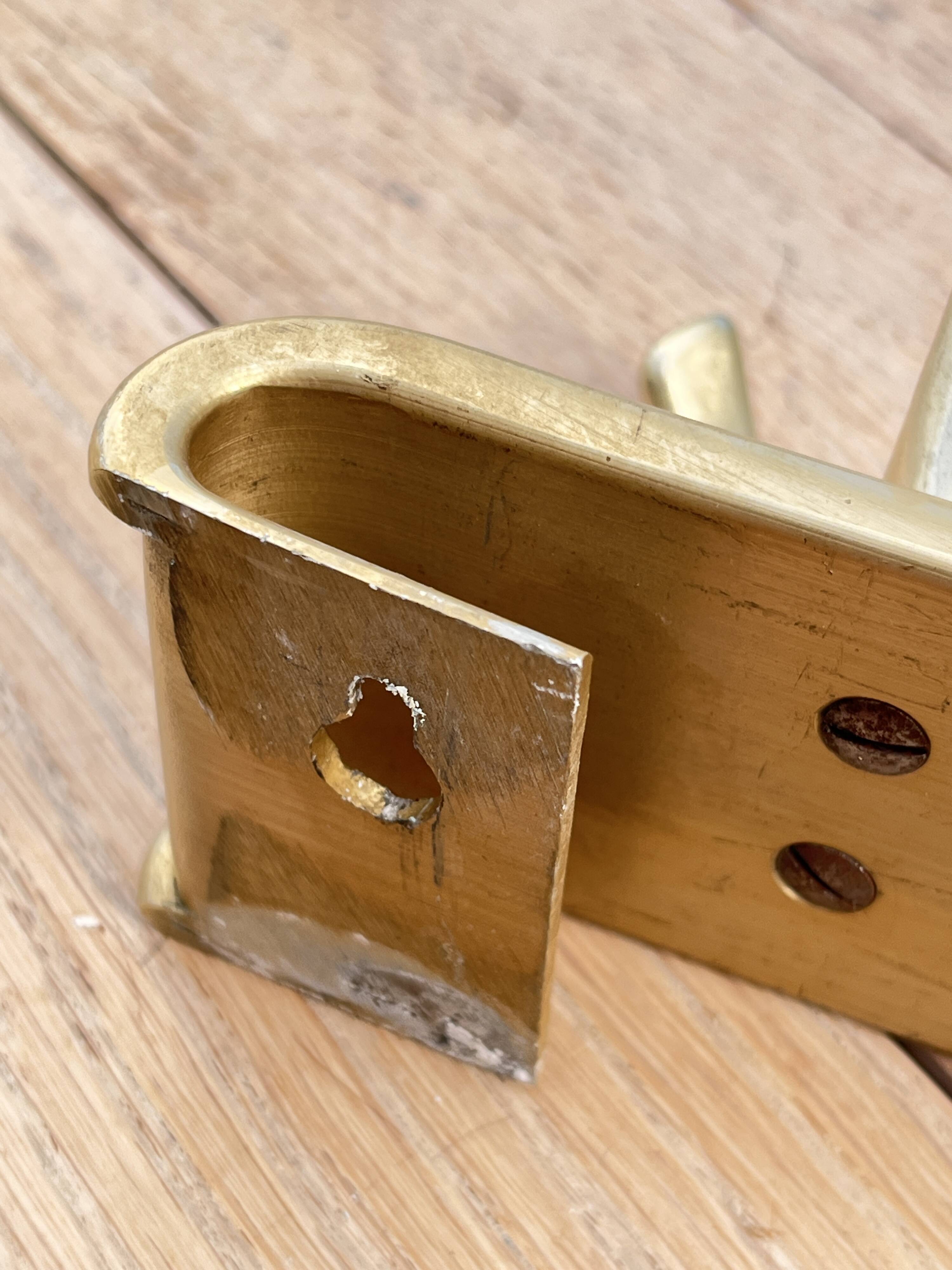 Gold aluminum coat rack