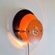 Mid-Century Metal Discus Wall Lamp attributed to Herda, 1960s