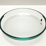 Elegant Thick Glass Centerpiece / Trinket Bowl attr. to Fontana Arte, Italy