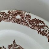 Louis XV model plate with chocolate decoration Clairefontaine Sanejouand & Graves