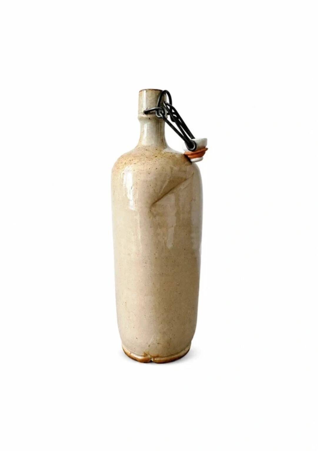 Vintage French stoneware swing-top bottle