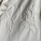 Old sheet with monogram