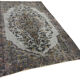 Handmade distressed oriental 1980s 169 cm x 263 cm grey rug
