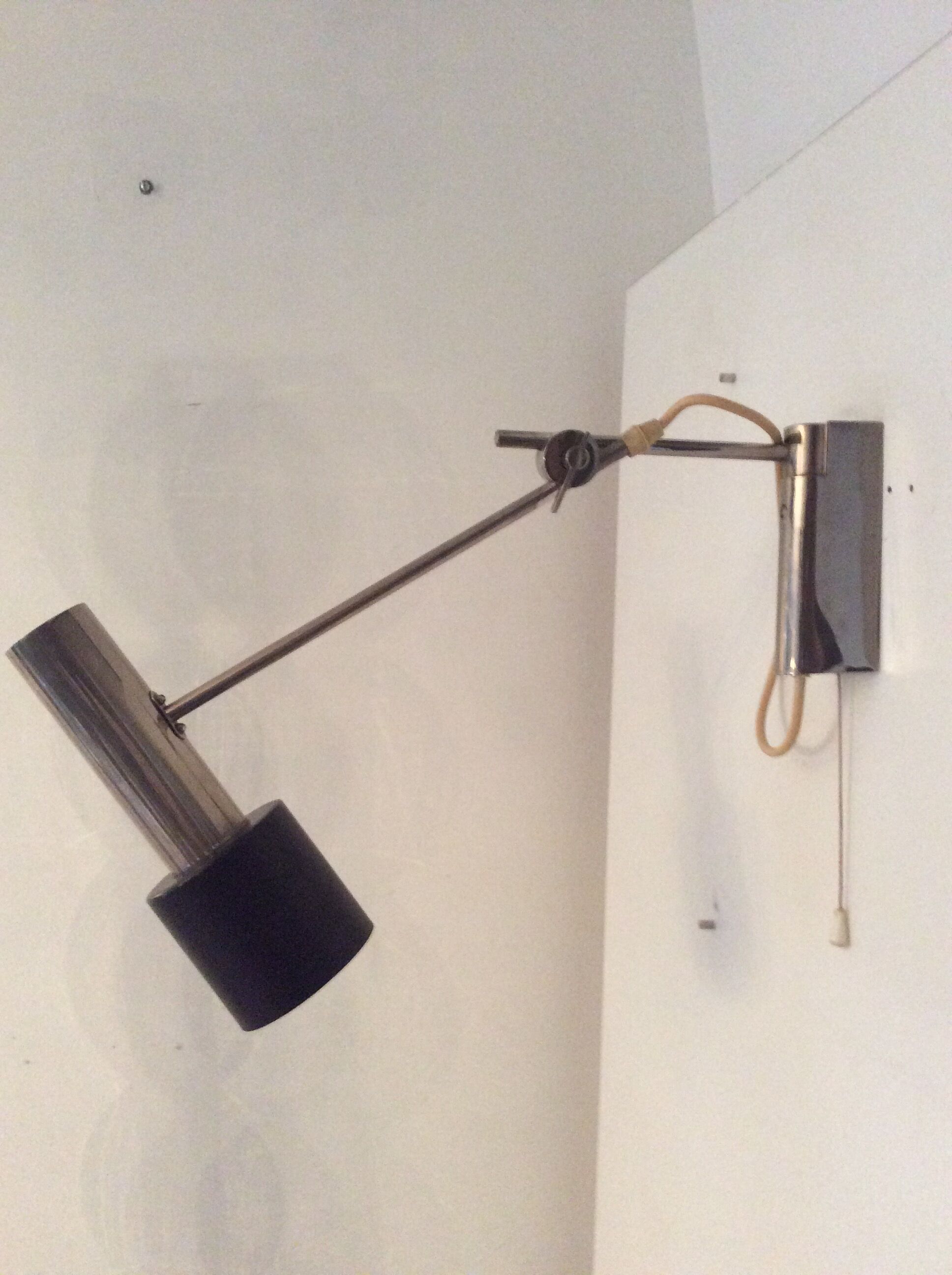 Vintage articulated stem lamp from the 50s and 60s