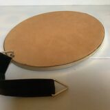 Vintage brown velvet mirror