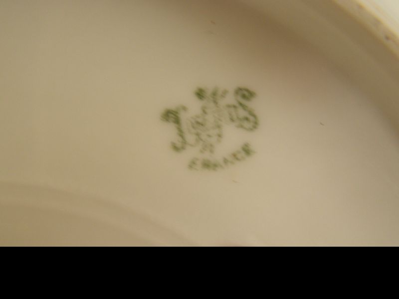 Former porcelain crockery service of Limoges "Ets Bourgeois Paris", 65 pieces