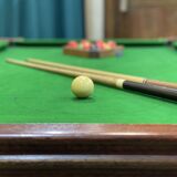 English billiards of the 1950s in mahogany