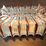 Rectangular two-tone glass ceiling lamp 60/70