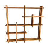 Small light wood wall shelf