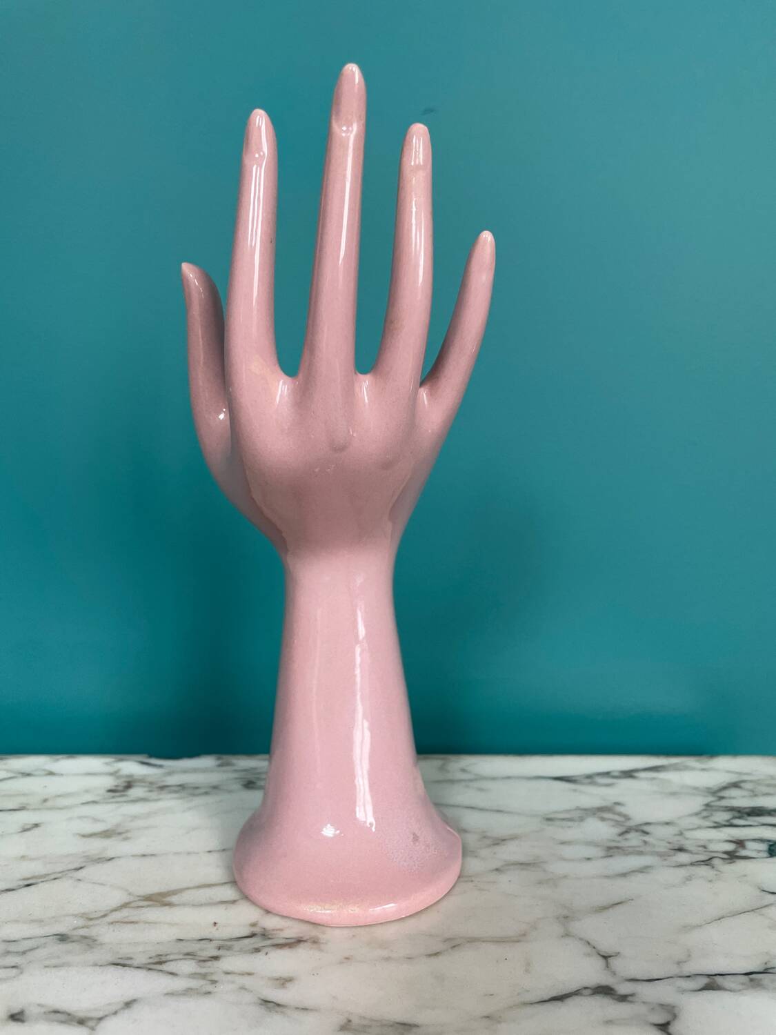 Handmade pink vintage soliflore ring sizer