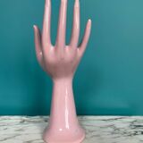 Handmade pink vintage soliflore ring sizer