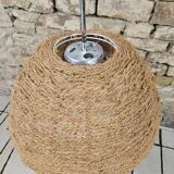 Vintage rope reading floor lamp 1970