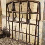 Old cast iron factory window