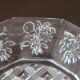 10 dessert plates in molded glass of floral motifs