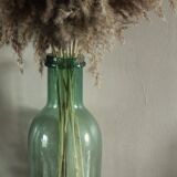 Green Glass Bottle Large Flask Vase