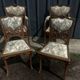 Paire de fauteuils et paire de chaises Art Nouveau