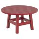 Round coffee table made of solid wood, handmade, Bacon collection.