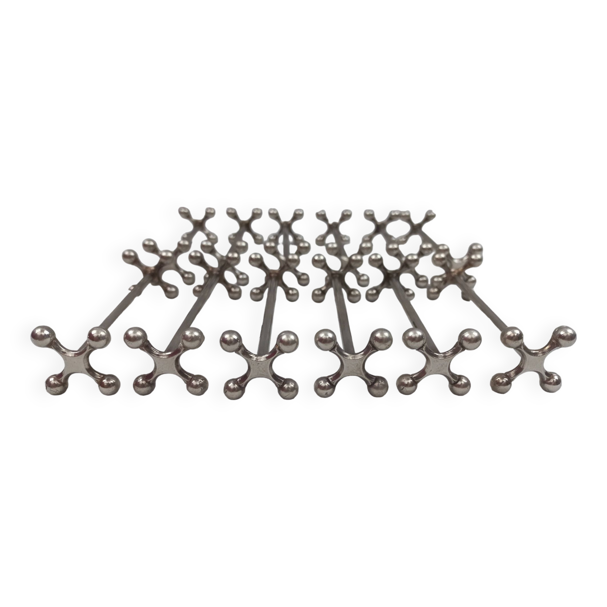 Christofle - 12 ball knife holder 8.5 cm silver metal perfect condition