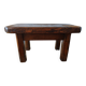 Brutalist coffee table made of solid wood – Handcrafted – 1960s-70s