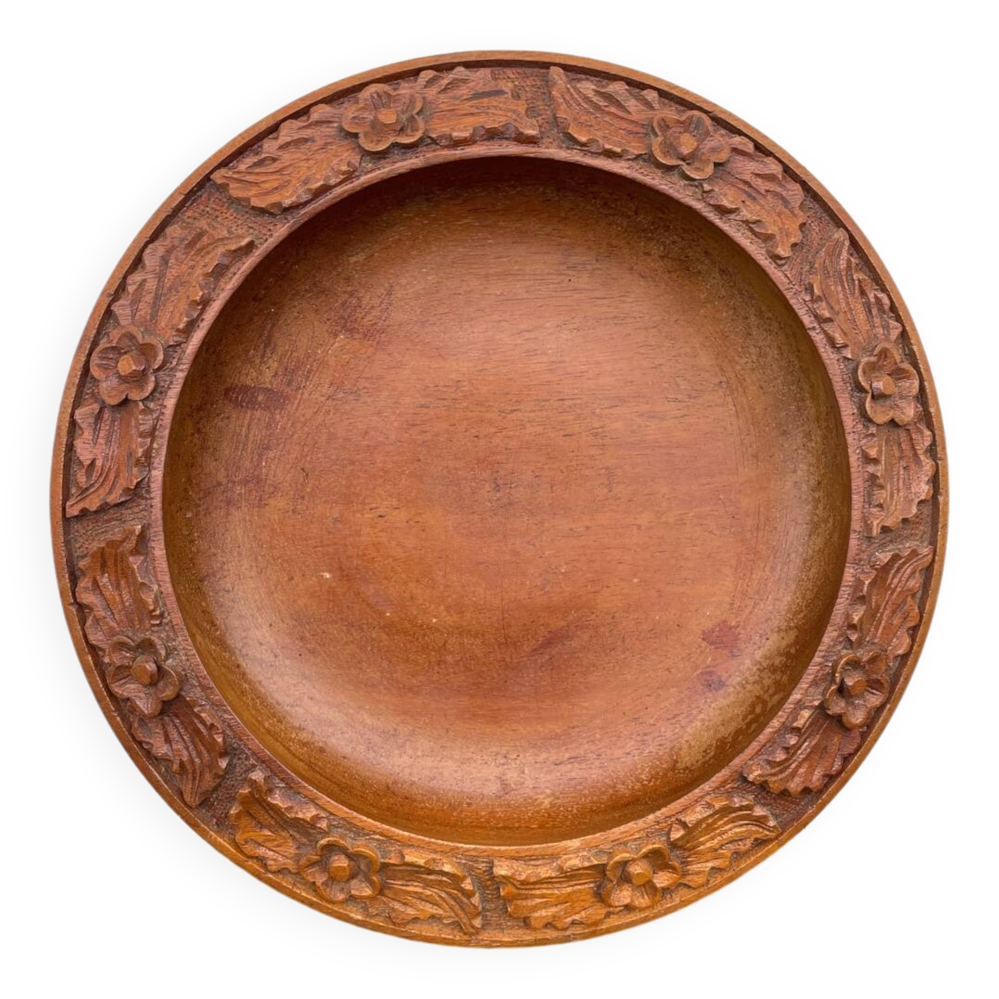 Carved wooden pocket emptier