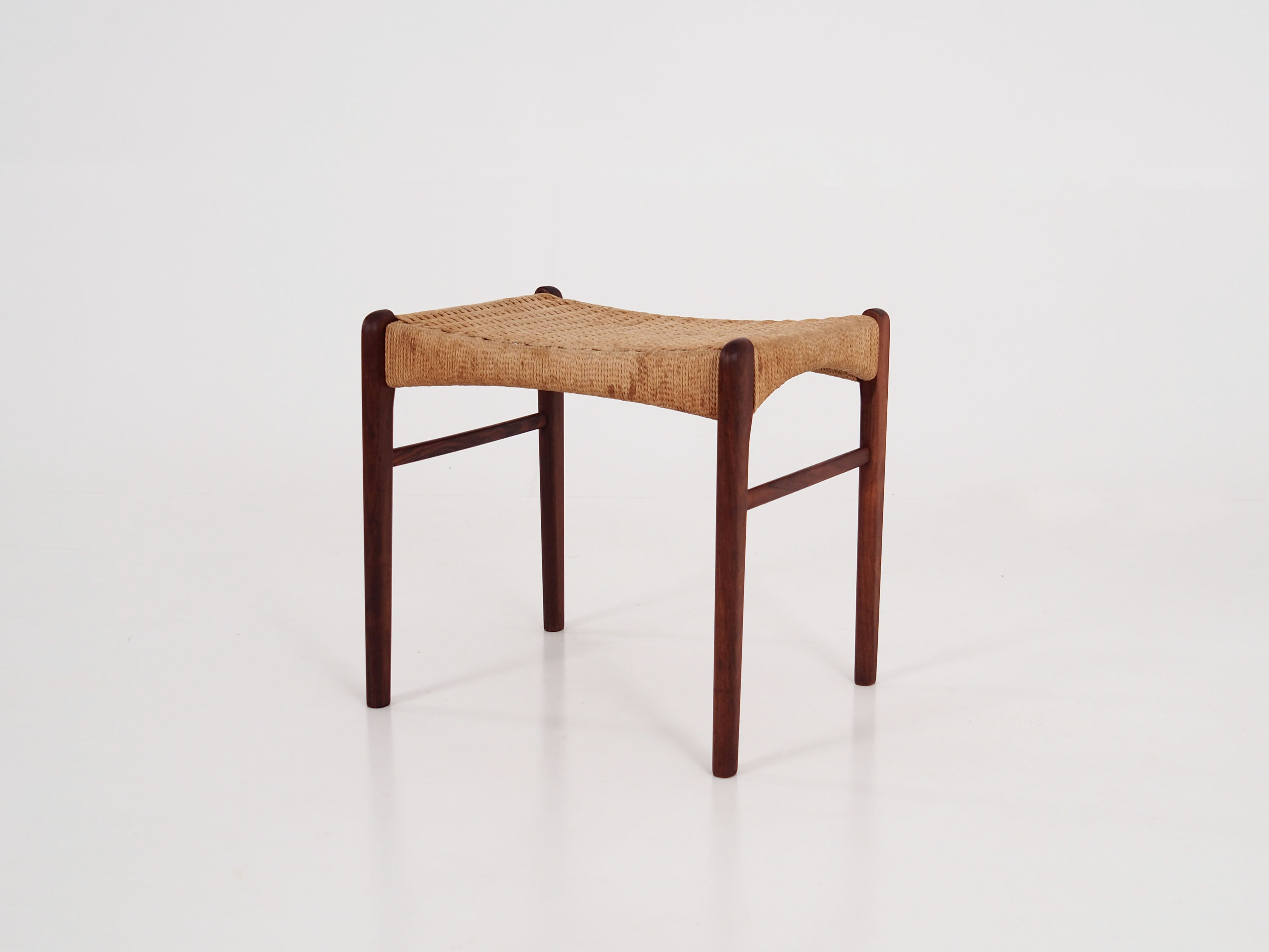 Footstool made of rosewood, Scandinavian design of the 70's